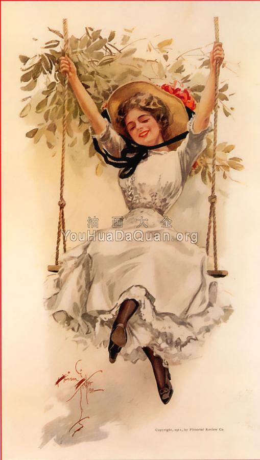 Girl on Swing - 哈里森·费歇尔